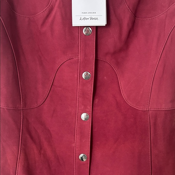 & Other Stories Suede Mini Dress - Picture 5 of 5